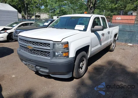 2015 Chevrolet Silverado 1500 Wt из США, поврежденный, VIN 1GCRCPEH1FZ257341